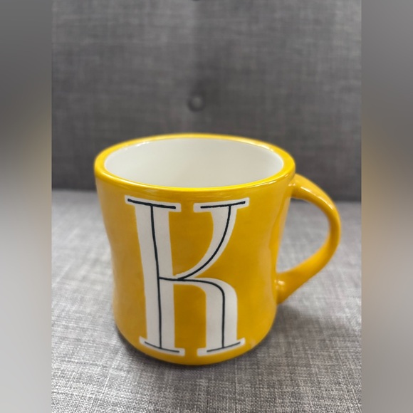 Anthropologie Other - Anthropologie Yellow Monogram Mug